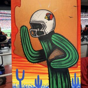 Lalo Cota Original Live Painting | Arizona Cardinals Latino Heritage Game 2026